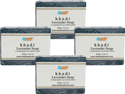 

Agile The Khadi Mart (Lavender) Soap - (Pack of 4) - 500 gm(4 g, Pack of 4)