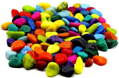 

Foodie Puppies Multicolor Pebbles Glossy Stones For Home Decorative, Vase Fillers, Aquarium Fish Tank,Garden (Polished 5 kg) River Rock Unplanted Substrate(Multicolor)