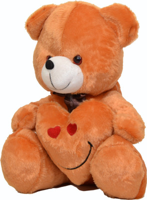 

DSD Cute Brown Teddy Bear with Love Heart Smiley 40CM - 40 cm(Brown)