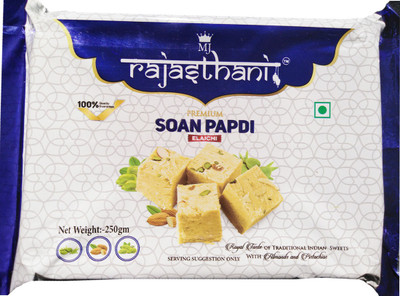 

MJRAJASTHANI Soan Papdi (Elaichi Flavour 250gm)(250 g, Box)