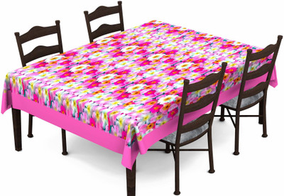 

Lushomes Floral 6 Seater Table Cover(Pink, Polyester)