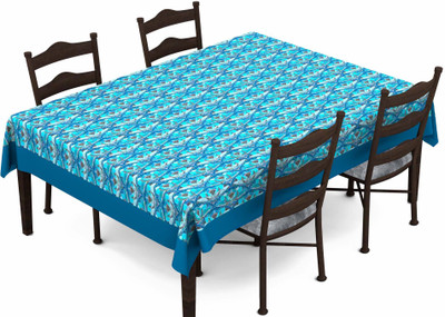 

Lushomes Abstract 6 Seater Table Cover(Blue, Polyester)