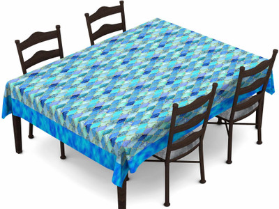 

Lushomes Abstract 6 Seater Table Cover(Blue, Polyester)