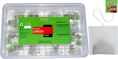Veg E Wagon Organic Dip Green Tea - 90 Dips in Plastic Box Green Tea Bags(90 Bags, Festive Gift Box)