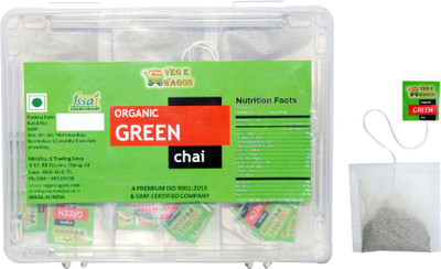 

Veg E Wagon Organic Dip Green Tea - 30 Dips in Plastic Box Green Tea Bags(30 Bags, Festive Gift Box)