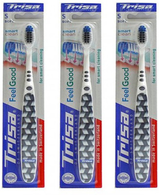 Trisa Feel Good Soft Soft Toothbrush(Pack of 3)