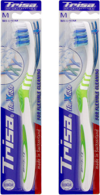

Trisa Flexible Medium Medium Toothbrush(Pack of 2)