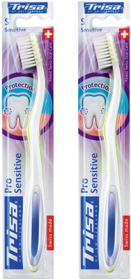 

Trisa Pro Sensitive 2 Medium Toothbrush(Pack of 2)