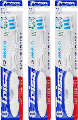 

Trisa Smokers Medium Medium Toothbrush(Pack of 3)