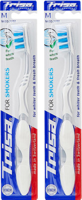 

Trisa Smokers Medium Medium Toothbrush(Pack of 2)
