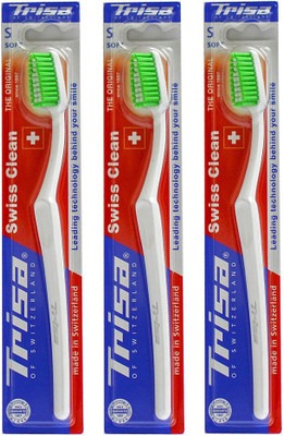

Trisa Swiss Clean Soft Soft Toothbrush(Pack of 3)