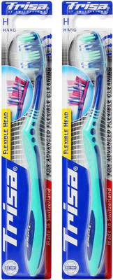 

Trisa Flexible Head Hard Hard Toothbrush(Pack of 2)