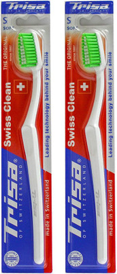 

Trisa Swiss Clean Soft Soft Toothbrush(Pack of 2)