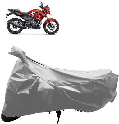 QualityBeast Two Wheeler Cover for Hero(CBZ Extreme, Silver)