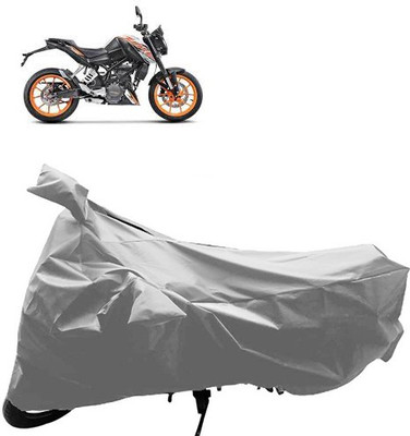 QualityBeast Two Wheeler Cover for KTM(Silver)