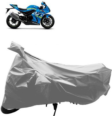 QualityBeast Two Wheeler Cover for Suzuki(Silver)