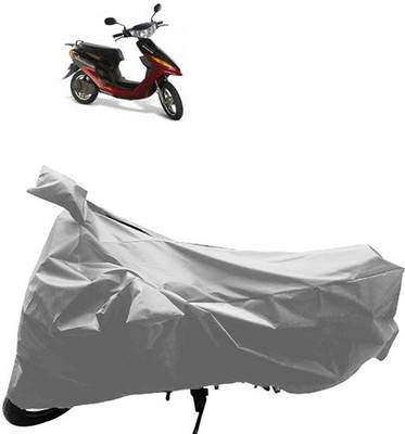 QualityBeast Two Wheeler Cover for Indus(Yo Electron, Silver)