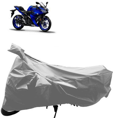 QualityBeast Two Wheeler Cover for Yamaha(Fazer, Silver)