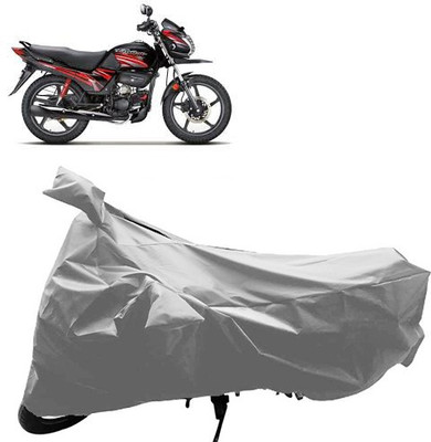 QualityBeast Two Wheeler Cover for Hero(Passion Pro TR, Silver)