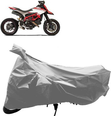 QualityBeast Two Wheeler Cover for Ducati(Hypermotard, Silver)