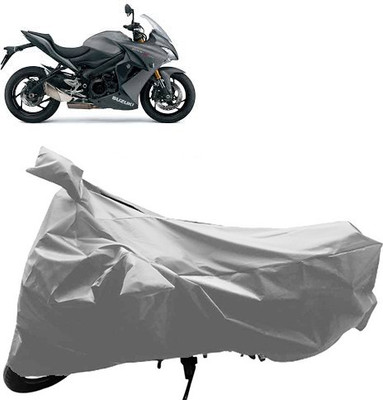 QualityBeast Two Wheeler Cover for Suzuki(Silver)
