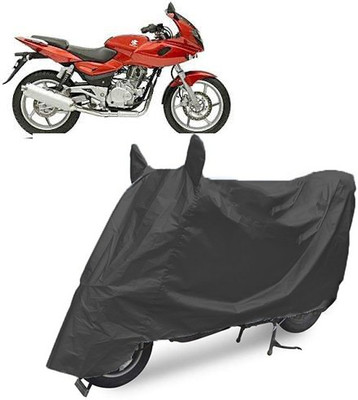 Royalrich Two Wheeler Cover for Bajaj(Pulsar 220 DTS-i, Black)