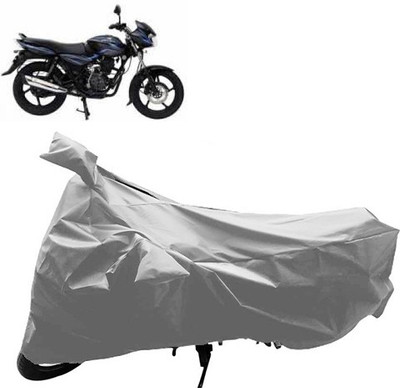 QualityBeast Two Wheeler Cover for Bajaj(Discover 100 DTS-i, Silver)