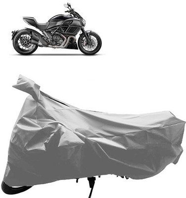 QualityBeast Two Wheeler Cover for Ducati(Silver)