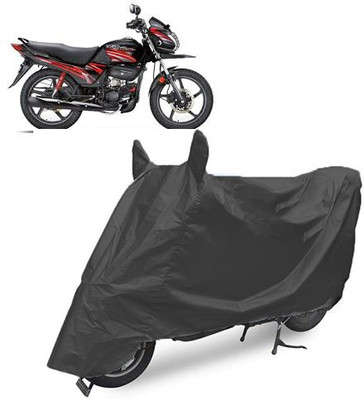 Royalrich Two Wheeler Cover for Hero(Passion Pro TR, Black)