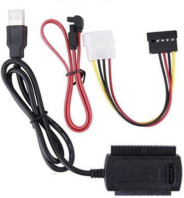 

Buyyart New SATA/PATA/IDE Drive to USB 2.0 Adapter Converter Cable for 2.5/3.5 inch Hard Drive USB Adapter(Black, Red)