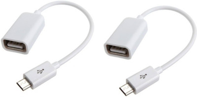 

Teratech (Pack of 2) USB Micro ANDROID OTG Adapter Mobile Phone OTG Connection Kit For Only Otg Supported Mobile USB Adapter(White)