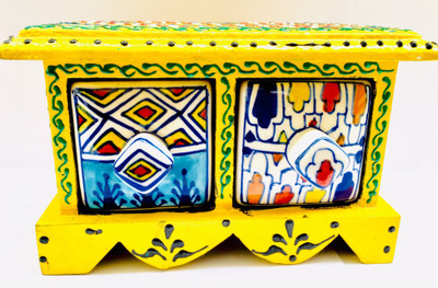 

handmade pledge HP30 vanity box for jewelry Vanity Box(Multicolor)