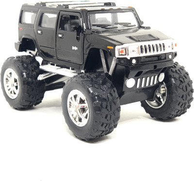 

Jack Royal 1:40 Scale Official Licensed 2008 Hummer H2 SUV (Off Road / Big Foot) Die Cast Metal Car(Black)