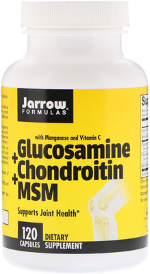 

Jarrow Formulas Glucosamine + Chondroitin + MSM Combination 120 Capsules(120 No)