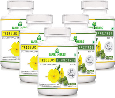 

Nutriherbs Tribulus Terrestris (Gokshura) - 60 capsules(5 No)