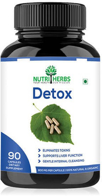 

Nutriherbs Detox Natural Cleanser 500 mg 120 Capsules (Pack of 1)(1 No)