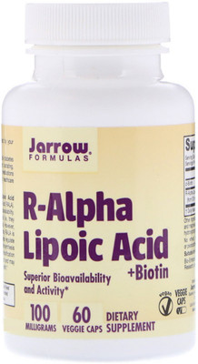 

Jarrow Formulas Alpha Lipoic Sustain with Biotin 300 mg 60 Tablets(60 No)