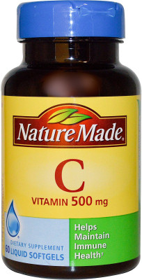 

Nature Made Vitamin C 500 mg 60 Liquid Softgels(60 No)