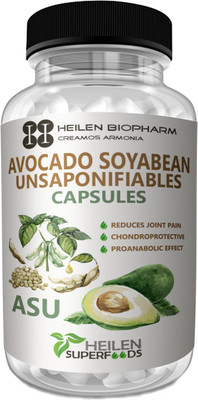 

Heilen Biopharm Avocado Soyabean Unsaponifiable 180 Capsules X 500 mg, 90 grams(180 No)