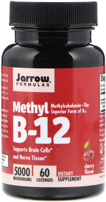 

Jarrow Formulas Methyl B-12 Cherry Flavor 5000 mcg 60 Lozenges(60 No)