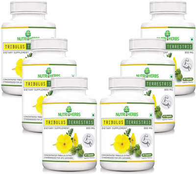 

Nutriherbs Tribulus Terrestris (Gokshura) - 60 capsules(6 No)