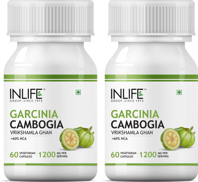 

Inlife Garcinia Cambogia Slim Weight Loss Fat Burner Supplement,60 Veg Capsules (2 Pack)(120 No)