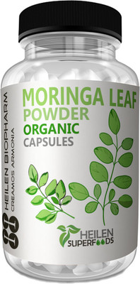 

Heilen Biopharm Moringa Leaf Powder 180 Capsules X 500 mg, 90 grams(180 No)