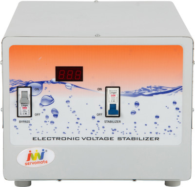 

Servomate 8 KVA Mainline Automatic Stabilizer 100% Copper (110v-280v)(Ivory)