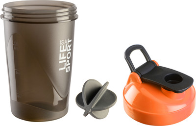 

HAANS Fuel Gym 500 ml Shaker(Pack of 1, Orange)