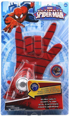 

Alicia Ultimate Spiderman Gloves With Disc Launcher (Red)(Red)