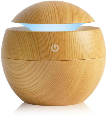 

Foolzy Wood Grain Ultrasonic Humidifier Cool Mist Diffusers with Color LED Lights Portable Room Air Purifier(Brown)