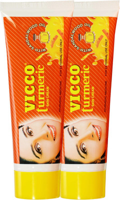

Vicco Turmeric Skin Cream Antiseptic Cream(140 g, Pack of 2)