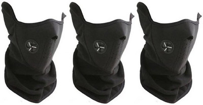 KAROBAR Black Bike Face Mask for Boys & Girls(Size: Free,  Balaclava)