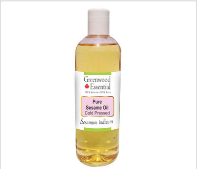 

Greenwood Essential Pure Sesame Oil (Sesamum indicum) 100% Natural Therapeutic Grade Cold Pressed(200 ml)